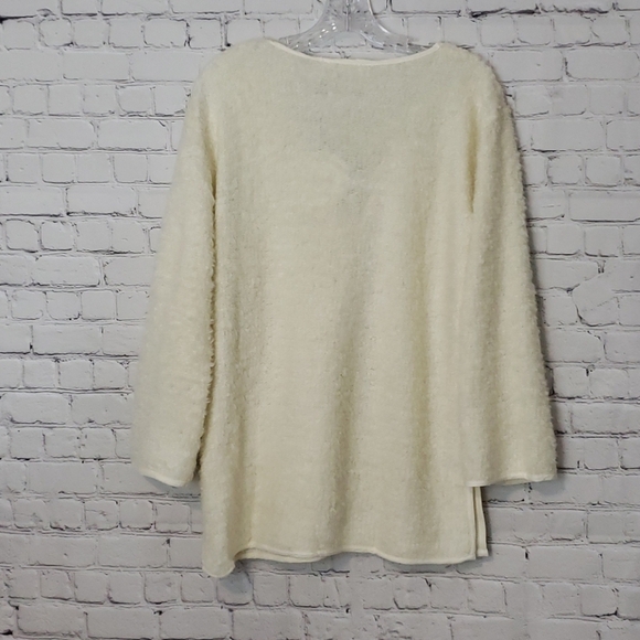 LINE & DOT Lace Up Ivory Sweater - Picture 4 of 10
